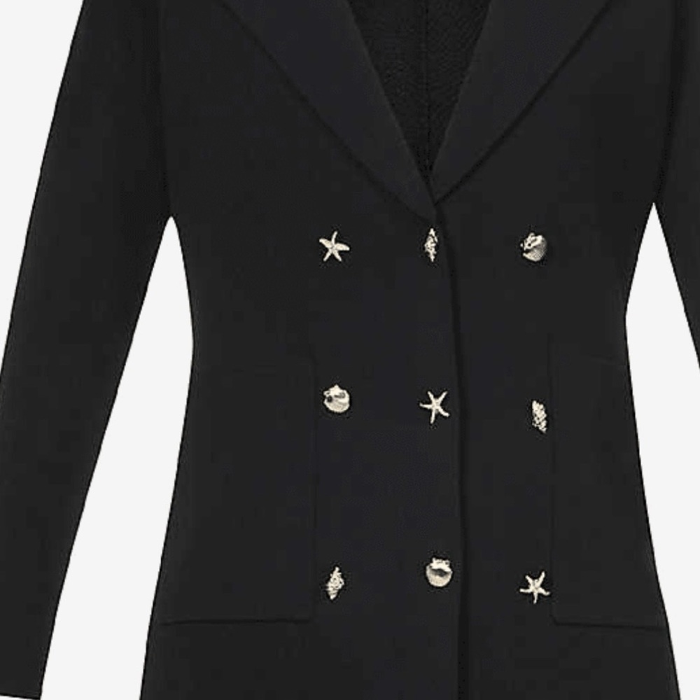 Sandro Paris Cardicoat with three jeweled buttons